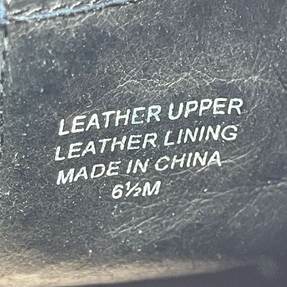 Pour La Victoire Vero Cuoio Black Italian Leather Ankle Biker Boots Sz 6.5 - Picture 8 of 9